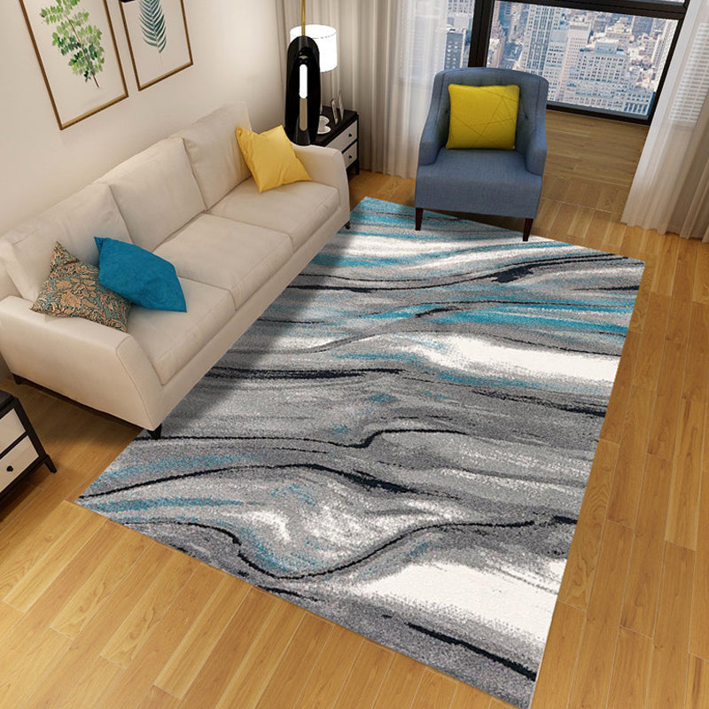 Avtoit | Multicolor Abstract Carpet Polyester Industrial Carpet Pet Friendly Washable Non-Slip Rug for Living Room