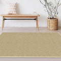 Avtoit | Brown Living Room Rug Rustic Solid Color Rug Sisal Washable Non-Slip Back Pet-Friendly Rug