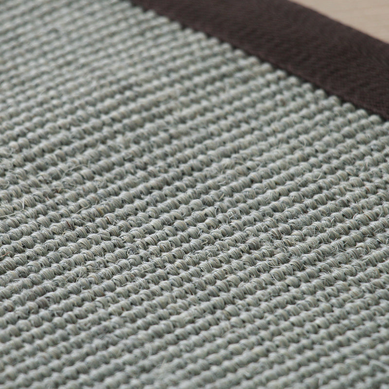 Avtoit | Gray Living Room Rug Rustic Solid Rug Sisal Washable Non-Slip Backing Pet-Friendly Rug