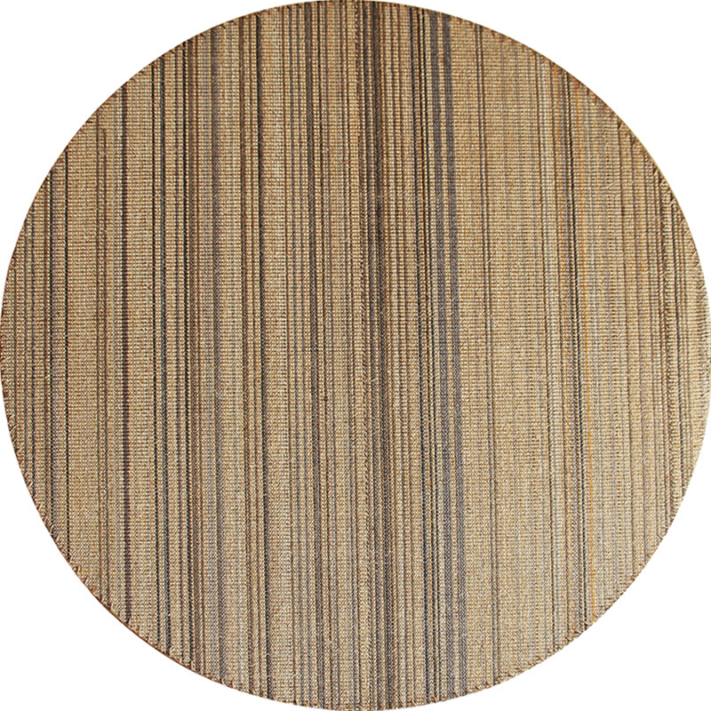 Avtoit | Outskirts Striped Pattern Carpet Brown Jute Carpet Non-Slip Pet Friendly Washable Area Rug for Study