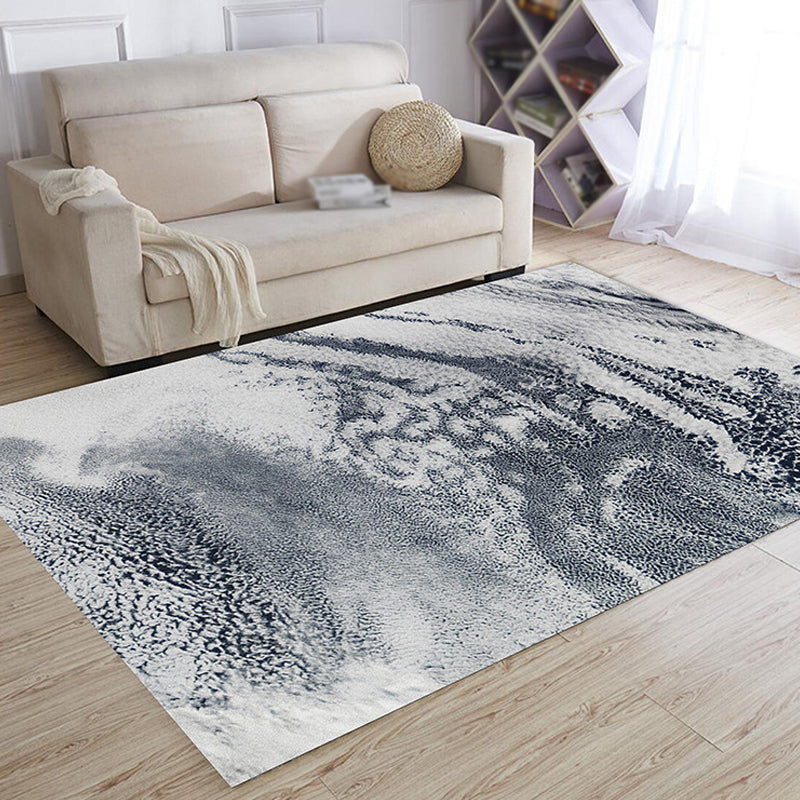 Avtoit | Multicolor Living Room Rug Industrial Abstract Rug Polyester Washable Non-Slip Back Pet-Friendly Rug