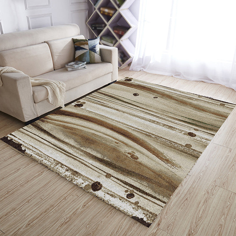 Avtoit | Multicolor Living Room Rug Industrial Abstract Rug Polyester Washable Non-Slip Back Pet-Friendly Rug
