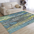 Avtoit | Fancy Abstract Rug Multicolor Industrial Rug Polyester Pet Friendly Washable Non-Slip Rug for the Bedroom