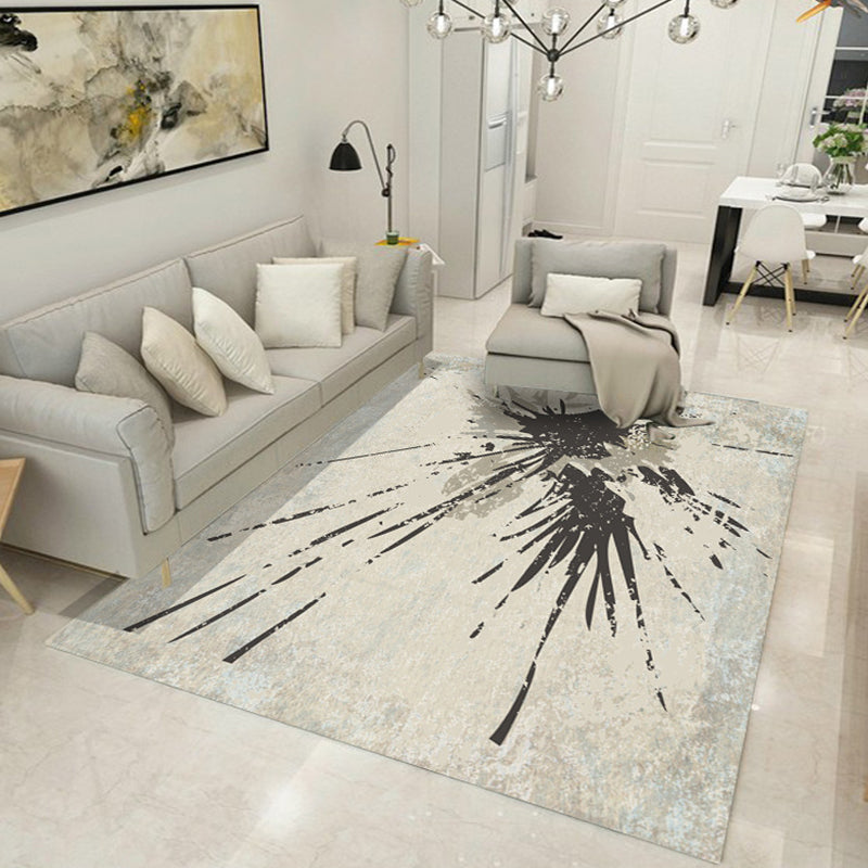 Avtoit | Stylish Abstract Geometric Patterns Carpet Multicolor Industrial Carpet Polyester Pet Friendly Washable Non-Slip Rug for Bedroom