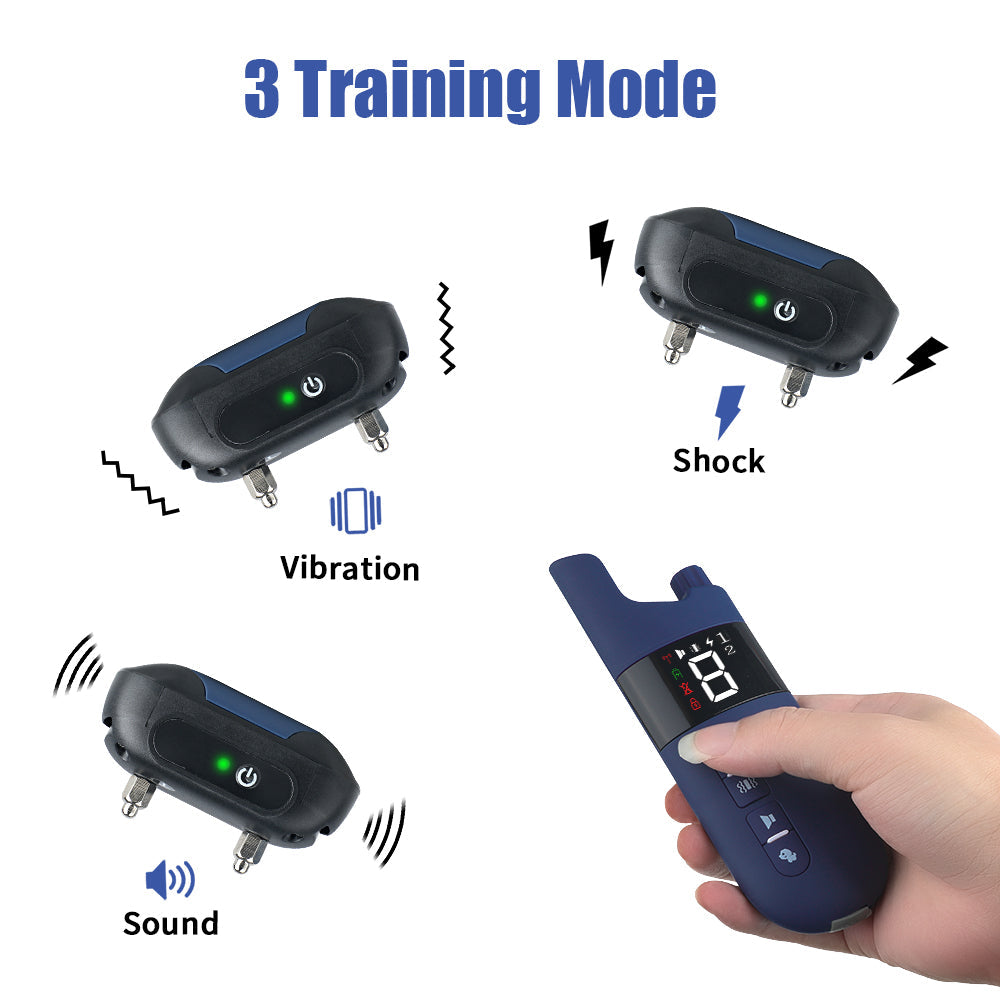 Avtoit | Electric Dog Training Collar – 500m Remote Control, Waterproof IPX7, Shock, Vibration & Sound Modes