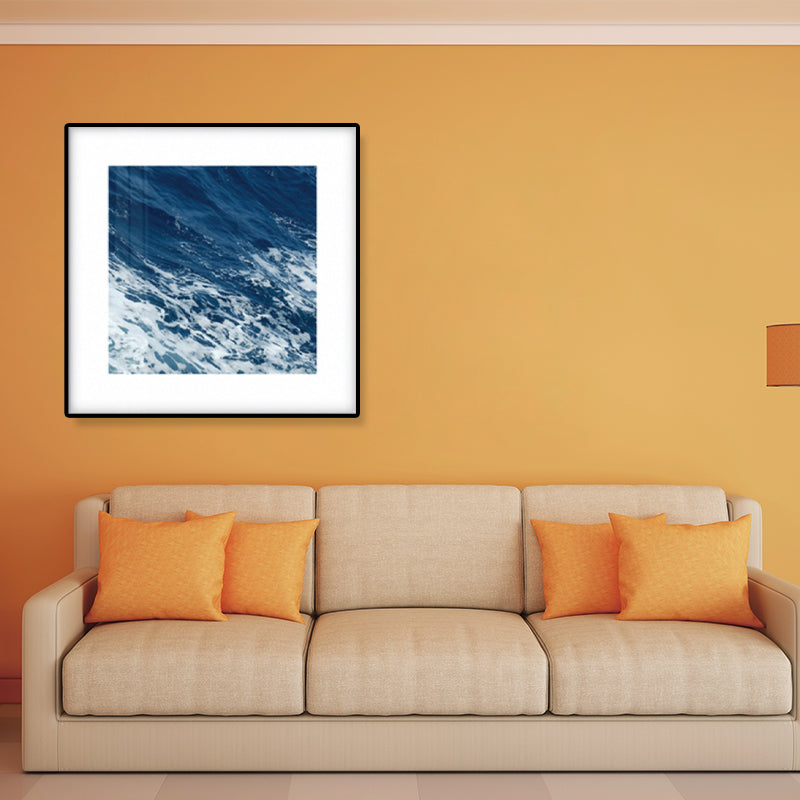 Avtoit | Seascape Ocean Water Wall Art Tropics Textured Canvas in Blue for Home Interior