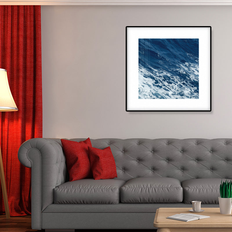 Avtoit | Seascape Ocean Water Wall Art Tropics Textured Canvas in Blue for Home Interior