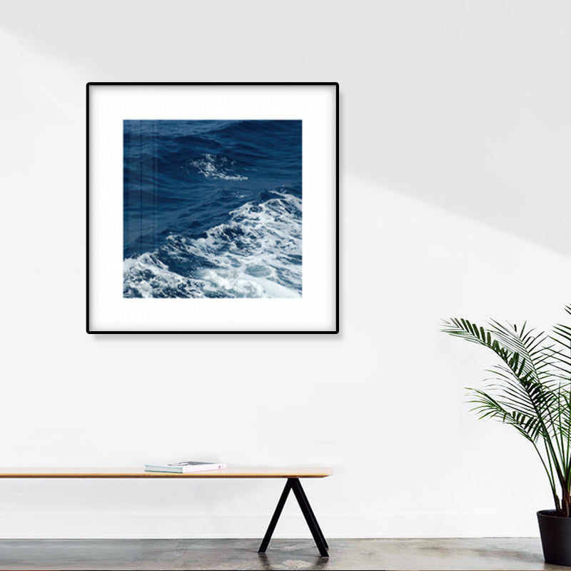 Avtoit | Seascape Ocean Water Wall Art Tropics Textured Canvas in Blue for Home Interior