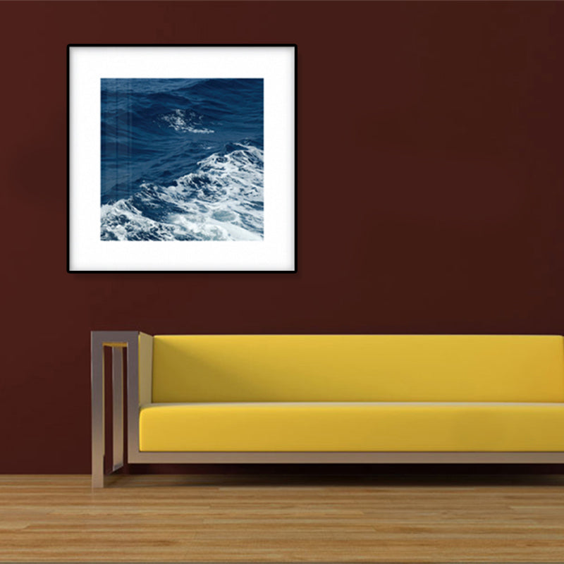Avtoit | Seascape Ocean Water Wall Art Tropics Textured Canvas in Blue for Home Interior