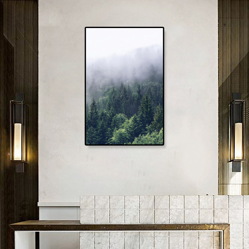 Avtoit | Tropics Natural Landscape Wall Art Living Room Canvas Print in Dark Color, Multiple Sizes