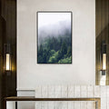 Avtoit | Tropics Natural Landscape Wall Art Living Room Canvas Print in Dark Color, Multiple Sizes