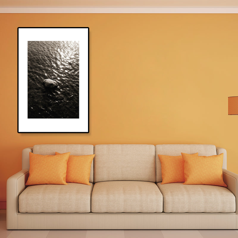 Avtoit | Textured Ocean Surface Wall Art Tropical Canvas Print for Home Decor, Multiple Sizes