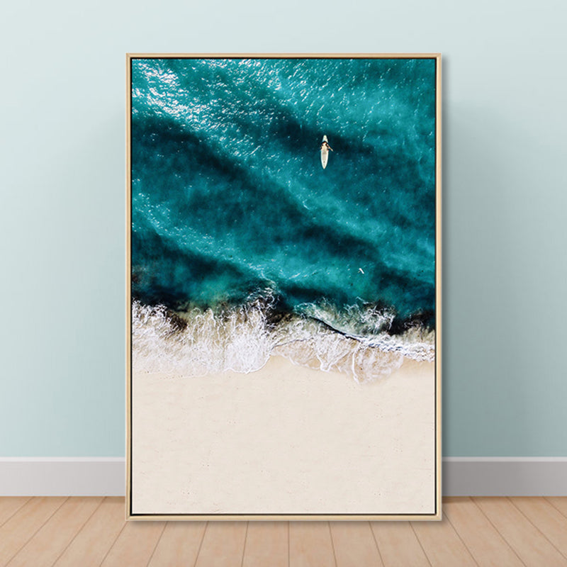 Avtoit | Tropical Landscape Wall Decoration Canvas Texture Dark Color Wall Art for Living Room