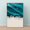 Avtoit | Tropical Landscape Wall Decoration Canvas Texture Dark Color Wall Art for Living Room