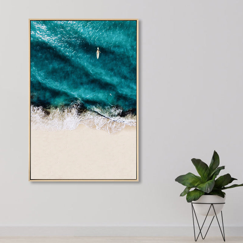 Avtoit | Tropical Landscape Wall Decoration Canvas Texture Dark Color Wall Art for Living Room