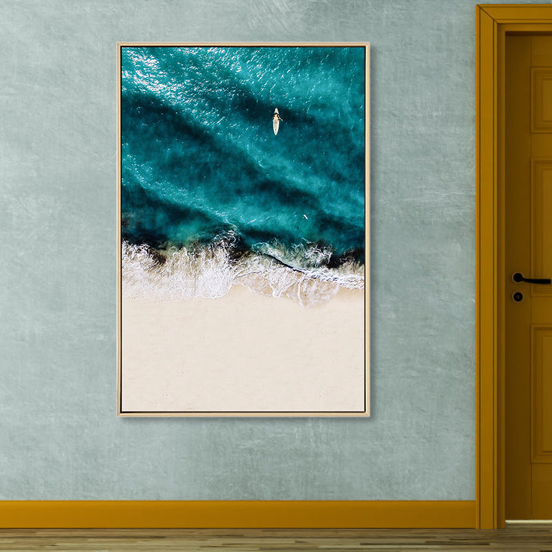 Avtoit | Tropical Landscape Wall Decoration Canvas Texture Dark Color Wall Art for Living Room