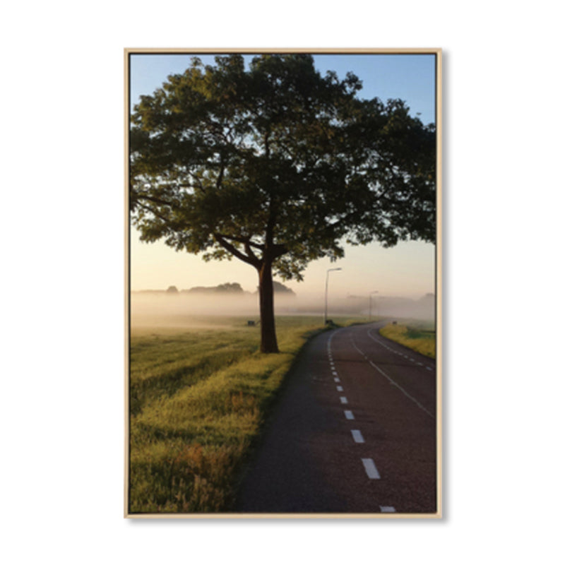 Avtoit | Tropical Landscape Wall Decoration Canvas Texture Dark Color Wall Art for Living Room