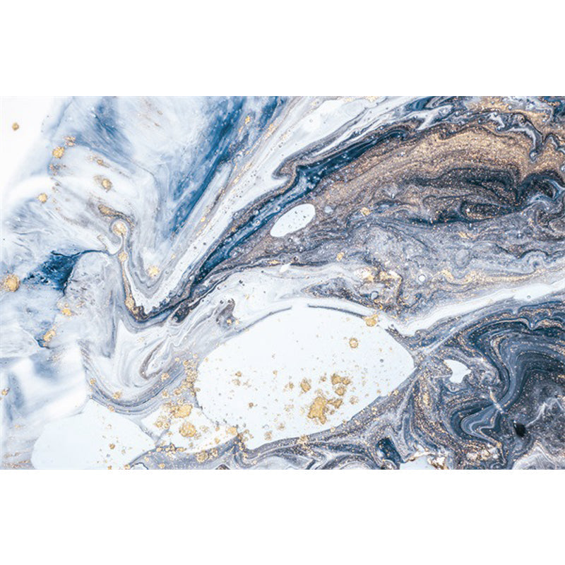 Avtoit | Blue Novelty Carpet Polyester Abstract Carpet Pet Friendly Washable Non-Slip Carpet for the Living Room