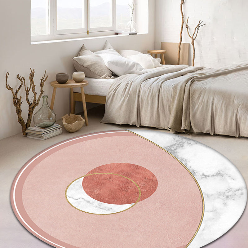 Avtoit | Cameo Brown Modern Carpet Polypropylene Geometric Pattern Rug Pet Friendly Washable Non-Slip Carpet for Living Room