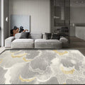 Avtoit | Light Gray Oriental Carpet Polypropylene Cloud Pattern Carpet Pet Friendly Washable Non-Slip Carpet for the Kids' Room