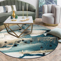 Avtoit | Blue industrial carpet polyester abstract star pattern carpet pet-friendly washable non-slip carpet for the bedroom