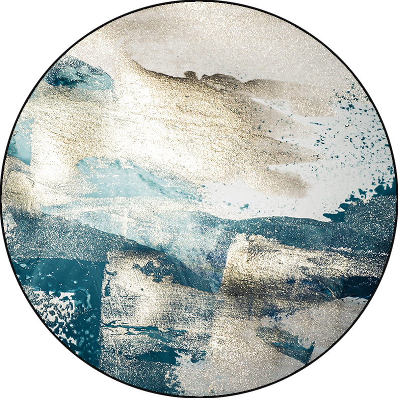 Avtoit | Blue industrial carpet polyester abstract star pattern carpet pet-friendly washable non-slip carpet for the bedroom