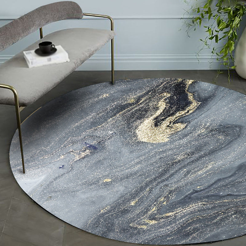 Avtoit | Gray abstract carpet Polyester Modernism carpet washable non-slip backing carpet for decoration