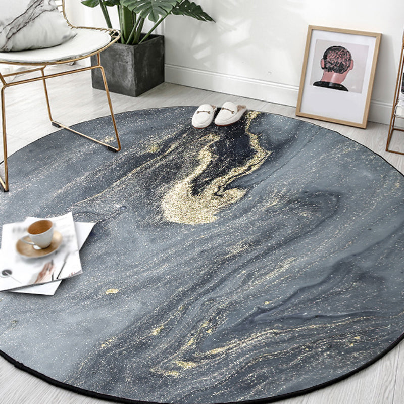 Avtoit | Gray abstract carpet Polyester Modernism carpet washable non-slip backing carpet for decoration