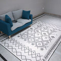 Avtoit | Light Gray Bedroom Rug Southwestern Tribal Geometric Pattern Rug Polypropylene Machine Washable Non-Slip Back Rug