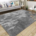 Avtoit | Oriental living room carpet Gray clouds pattern carpet Synthetic Washable Non-slip Pet friendly carpet