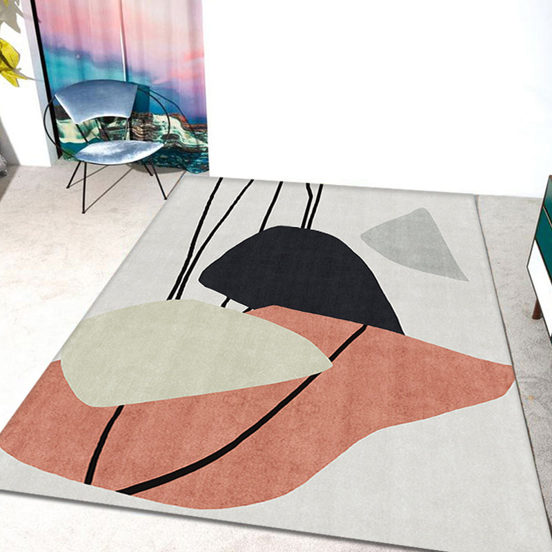 Avtoit | Novelty Home Rug Multi Colors Abstract Carpet Polyester Washable Anti-slip Pet Friendly Rug