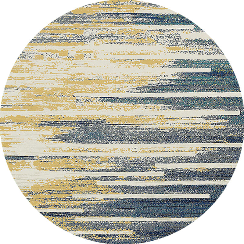 Avtoit | Multicolor Industrial Indoor Rug Polyester Abstract Rug Pet Friendly Washable Non-Slip Carpet for Living Room