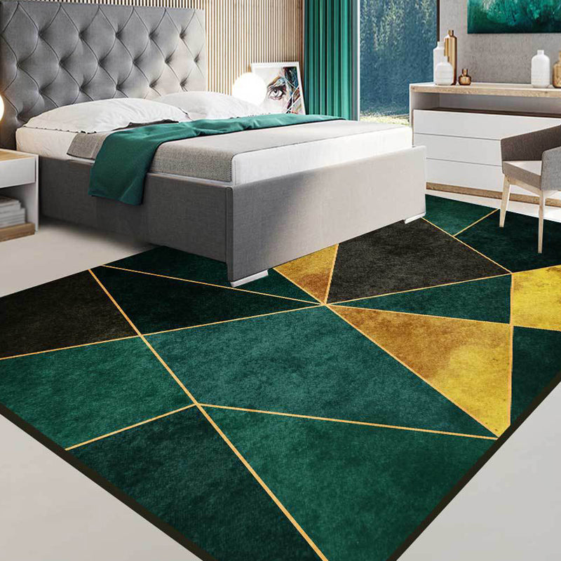 Avtoit | Groener Nordic Area Rug Synthetic Geometric Pattern Rug Pet Friendly Washable Non-Slip Area Rug for Living Room