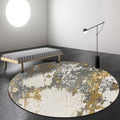 Avtoit | Gray abstract carpet Synthetic industrial carpet Washable Non-slip backing rug for decoration