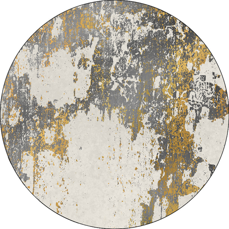 Avtoit | Gray abstract carpet Synthetic industrial carpet Washable Non-slip backing rug for decoration