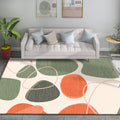 Avtoit | Multicolor Colorblock Rug Polyester Modernist Rug Washable Non-Slip Back Rug for Bedroom