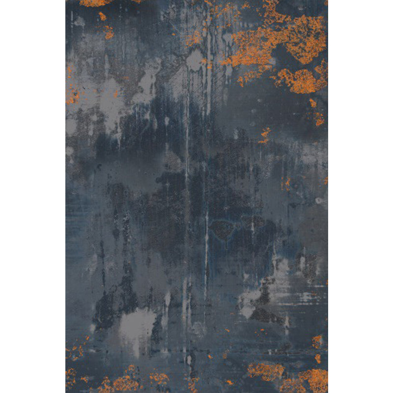 Avtoit | Dark Grey Industrial Carpet Polyester Abstract Pattern Carpet Pet Friendly Non-Slip Washable Rug for Living Room