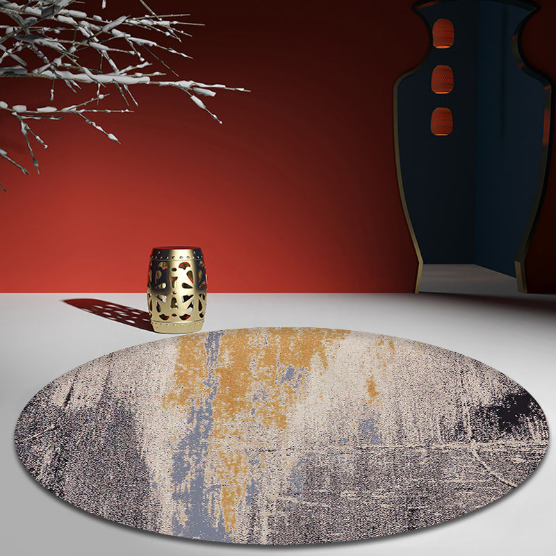 Avtoit | Gray abstract rug polypropylene Shabby Chic rug washable non-slip backing rug for the living room