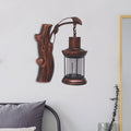 Avtoit | Kerosene Gang Wall Light Fixture Coastal Clear Glass 1 Light Black/Copper Sconce Lamp