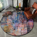 Avtoit | Unique Abstract Paisley Pattern Rug Multicolor Modern Rug Polyester Washable Non-slip Pet-friendly Area Rug for Living Room