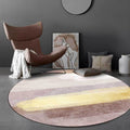Avtoit | Brown Abstract Carpet Polyester Modernism Carpet Washable Non-Slip Back Carpet for Decoration