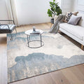Avtoit | Industrial Bedroom Rug Grey Abstract Rug Polyester Washable Non-slip Pet-friendly Rug