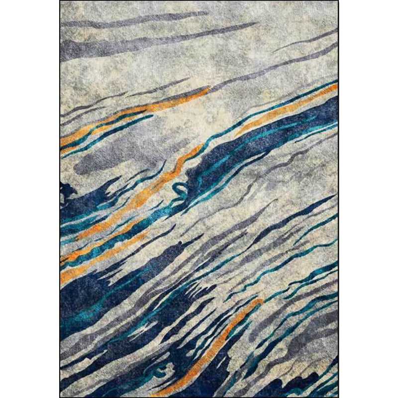 Avtoit | Unusual multicolored industrial carpet polyester swirl stripe pattern carpet washable non-slip backing pet-friendly carpet for home