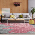 Avtoit | Simple Pink Industrial Carpet Polyester Abstract Carpet Washable Non-Slip Backing Pet-Friendly Carpet for Living Room