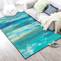 Avtoit | Multicolor Industrial Carpet Polyester Watercolor Pattern Carpet Pet Friendly Washable Non-Slip Carpet for the Bedroom