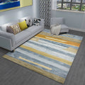 Avtoit | Multicolored Parlor Carpet Modern Abstract Carpet Polyester Machine Washable Non-slip Back Area Rug