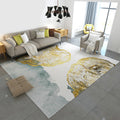 Avtoit | Multicolored Swirl Striped Carpet Polyester Industrial Carpet Non-Slip Backing Carpet for Bedroom