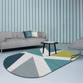 Avtoit | Multi-Color Living Room Rug Minimalist Geometry Rug Synthetic Non-Slip Back Rug