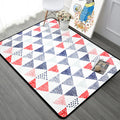 Avtoit | Novelty Triangle Indoor Dress Pastel Color Polyester Rug Non-slip Back Area Carpet for Room