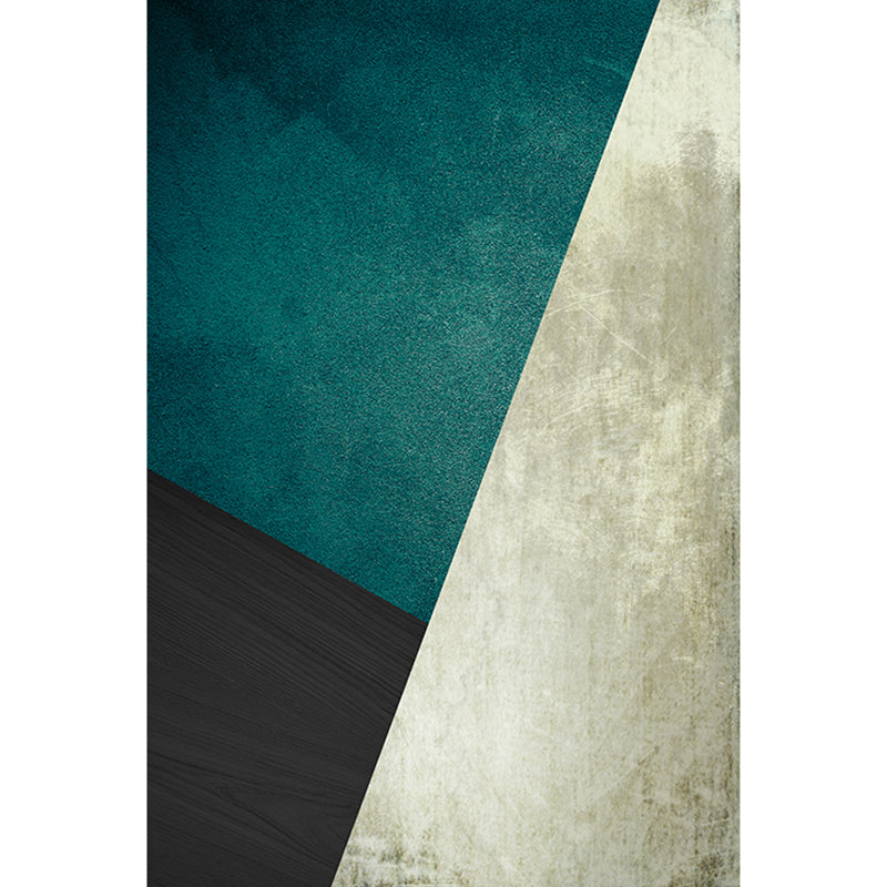 Avtoit | Dark Color Simple Rug Polypropylene Color Block Geometric Carpet Non-Slip Pet-Friendly Rug for Home